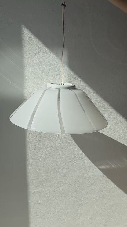 Italiensk pendel lampe, hvid